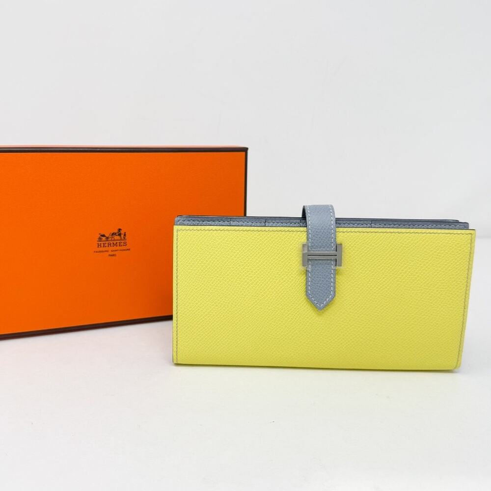 *BNIB - Hermes Bearn Two-Tone Long Wallet